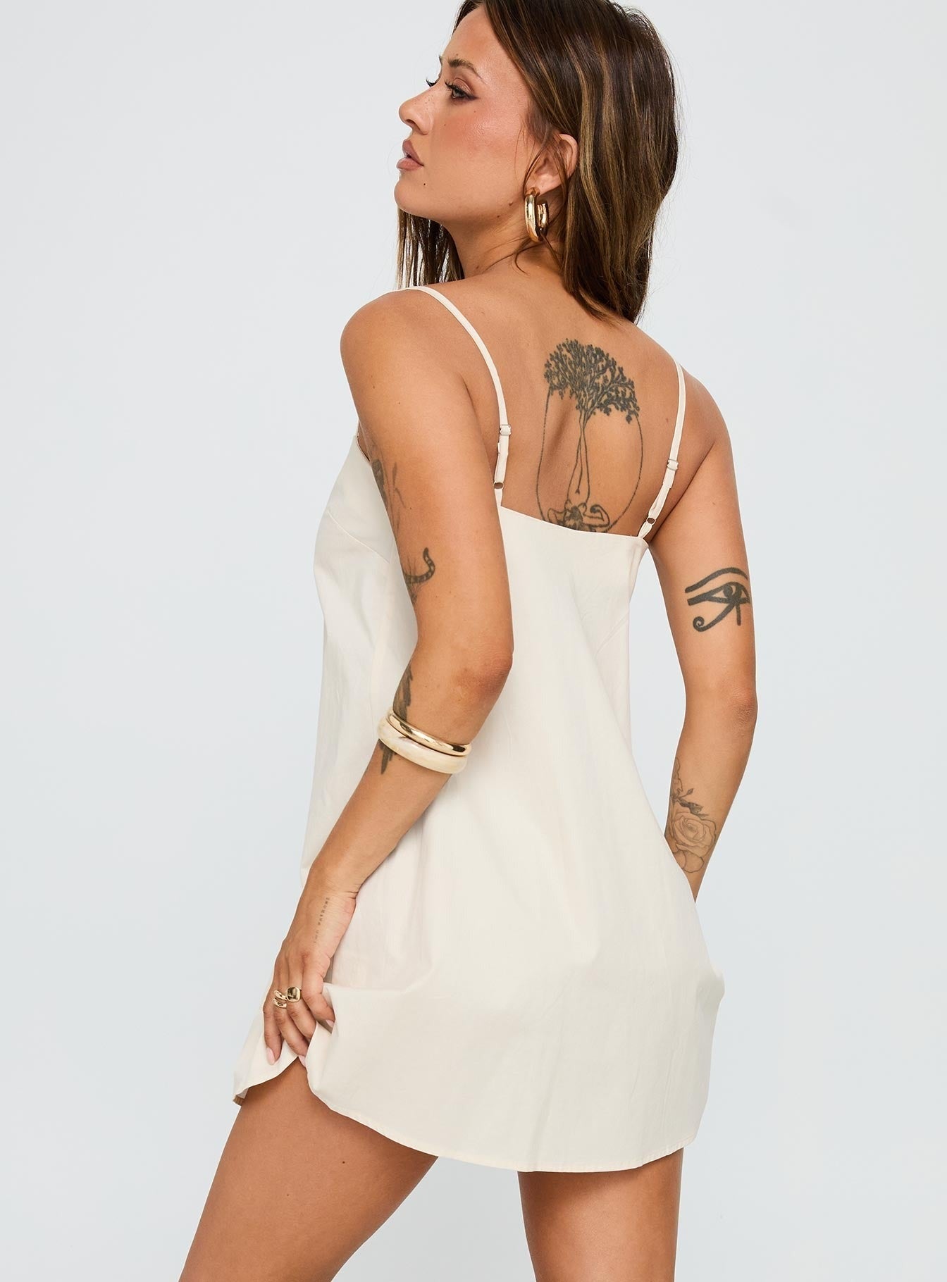 Belong Together Mini Dress Cream