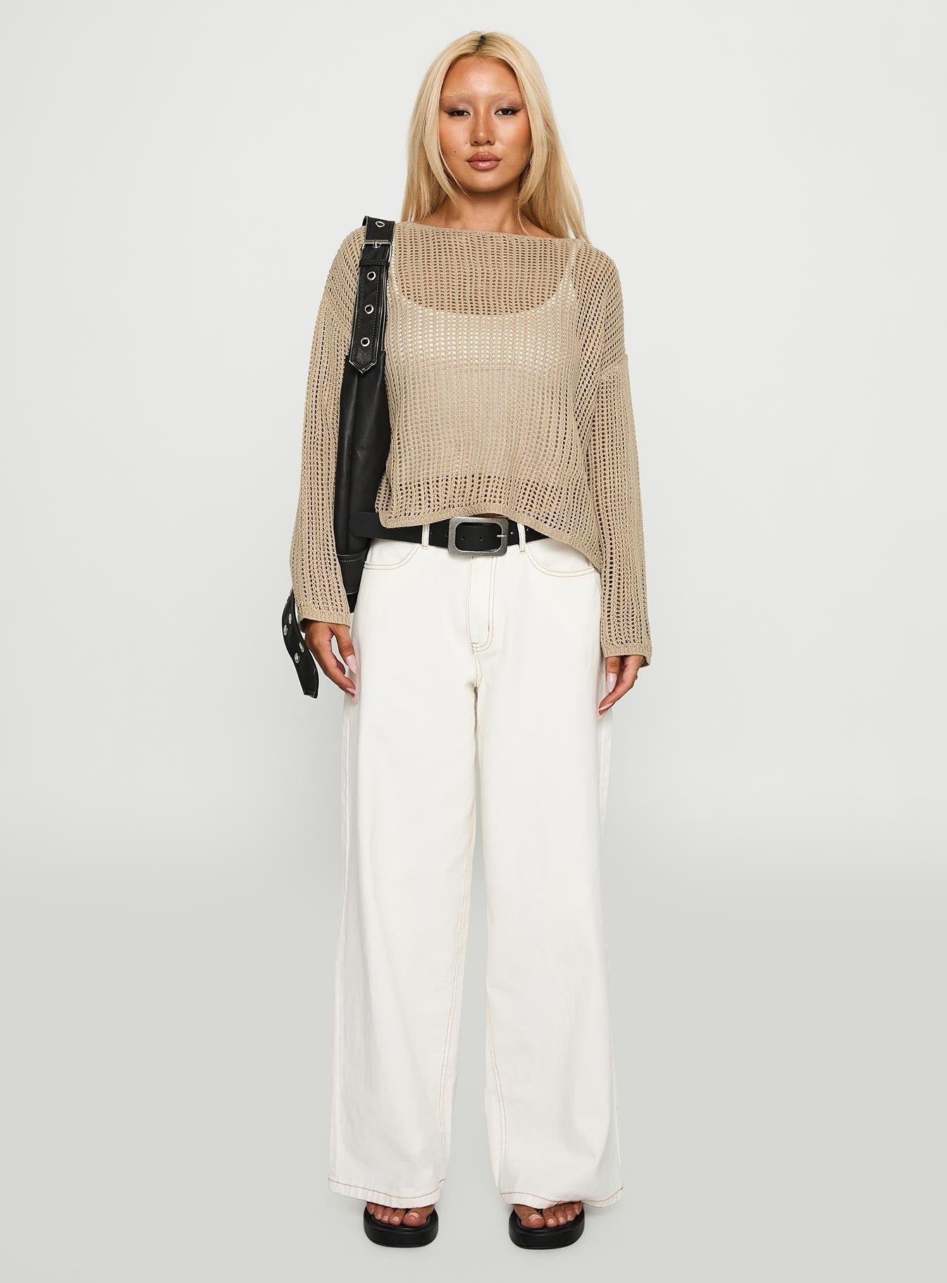 Conversations Knit Sweater Mocha