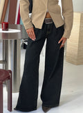 Supercut Low Rise Baggy Pleat Jeans Grunge Wash