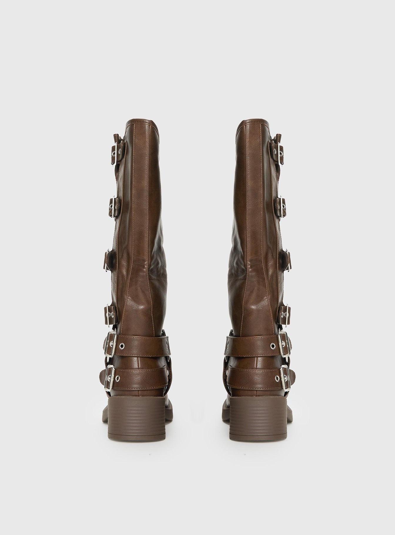 Buckle Down Boots Brown