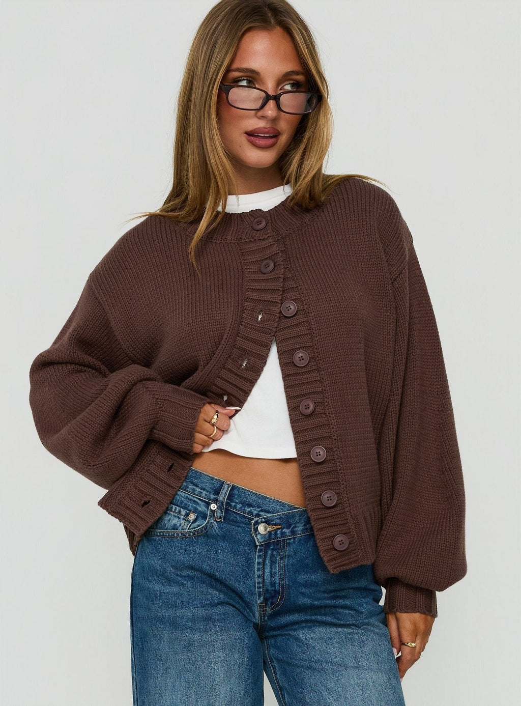 Edern Cardigan Chocolate
