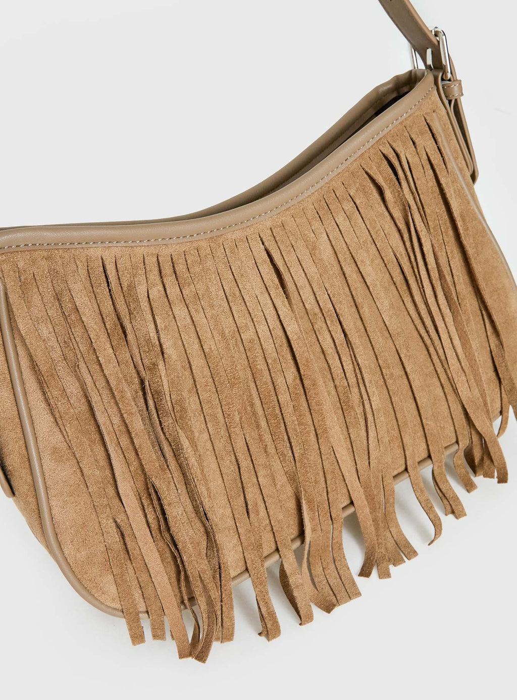 Estie Tassel Shoulder Bag Taupe