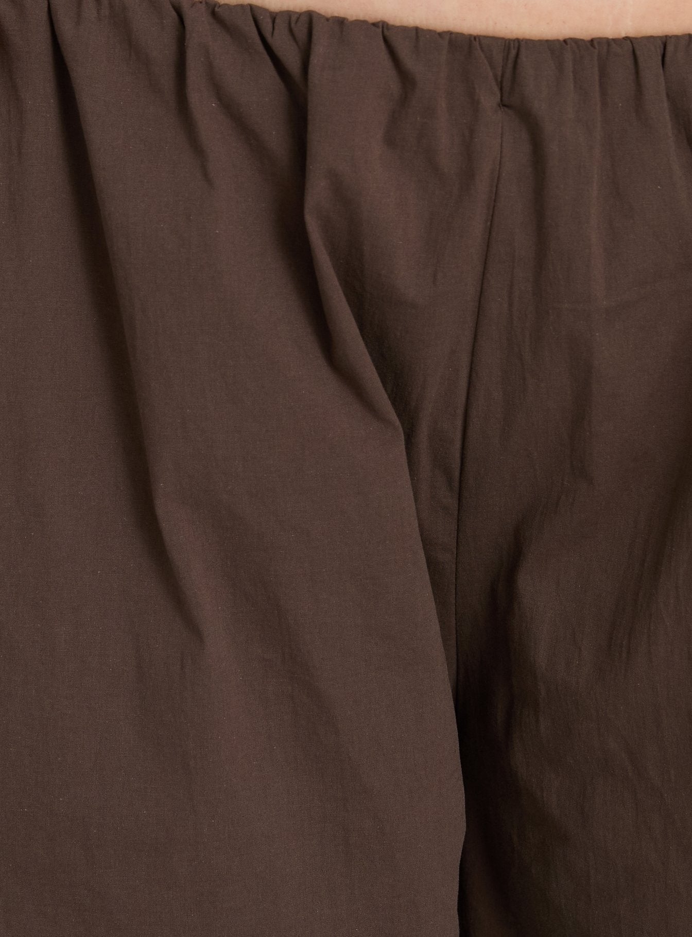 Lunea Concealed Waistband Pants Brown Curve