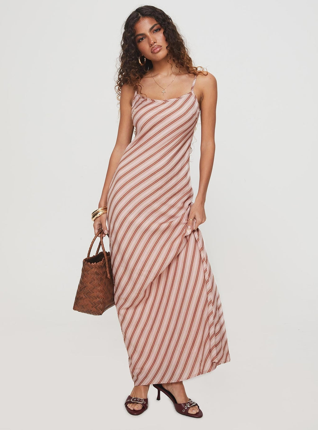 Rianne Maxi Dress Pink Stripe