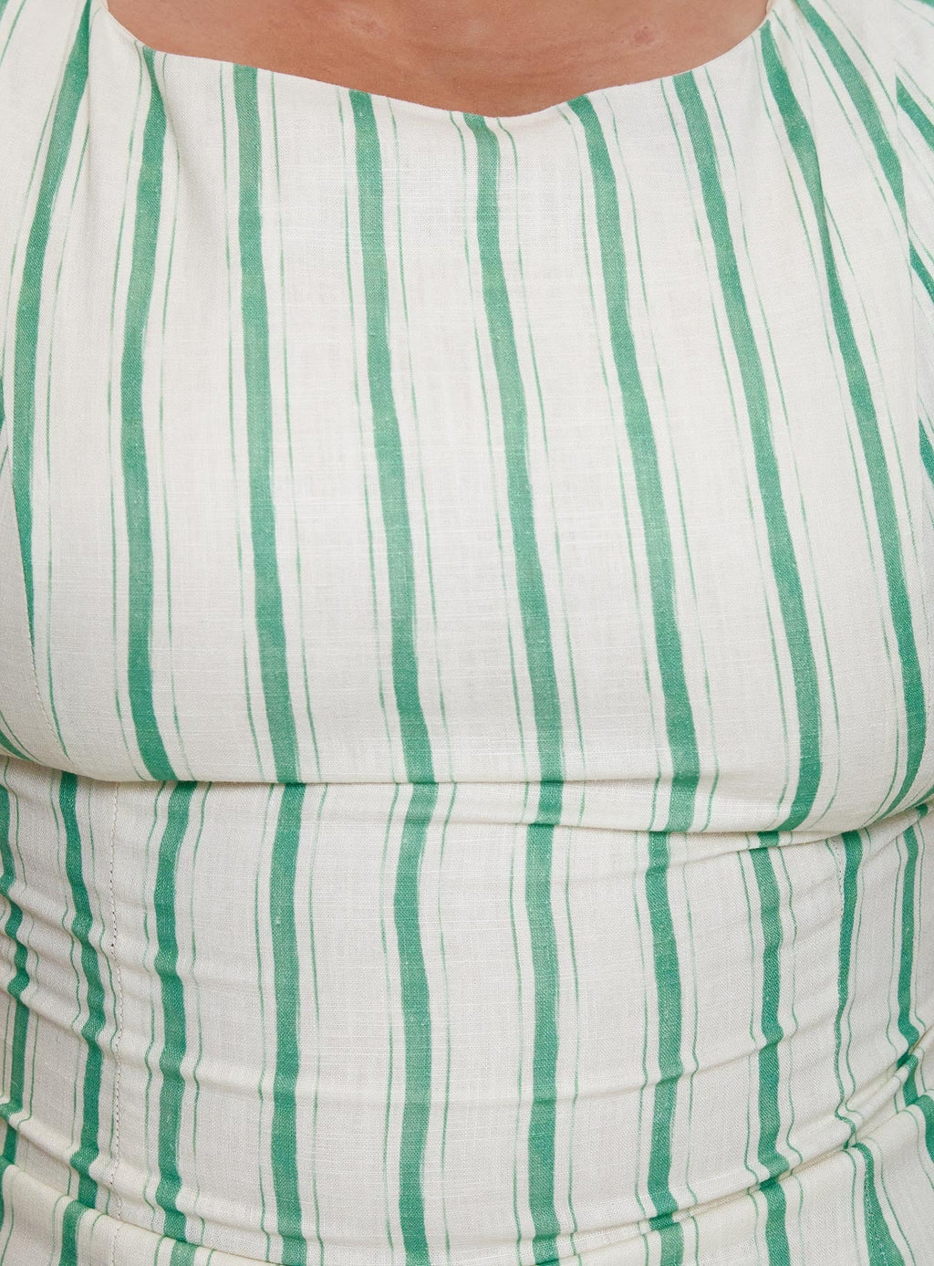 Lewisa Maxi Dress Green Stripe Curve