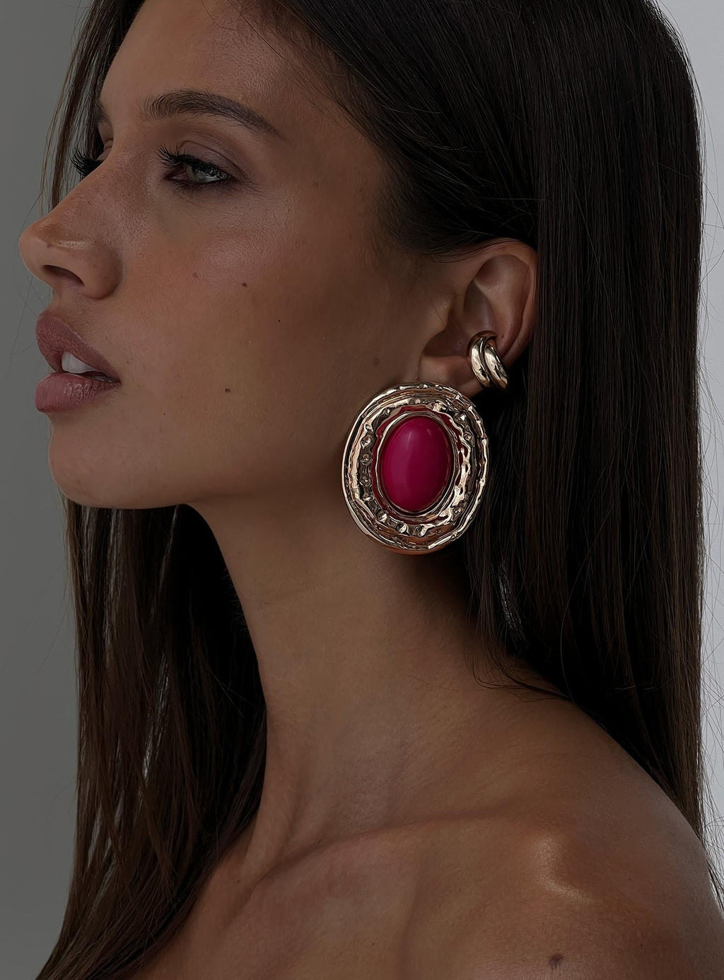 Fabiana Statement Stud Earrings Gold