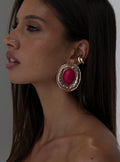 Fabiana Statement Stud Earrings Gold
