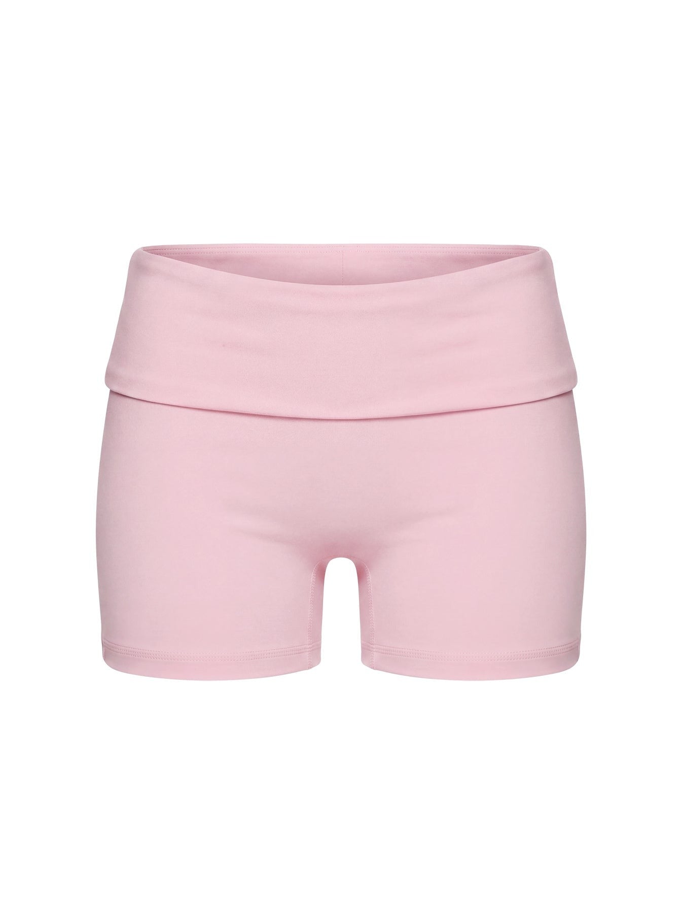 Peak Foldover Micro Shorts Pink
