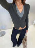 Shadow Cardigan Dark Grey
