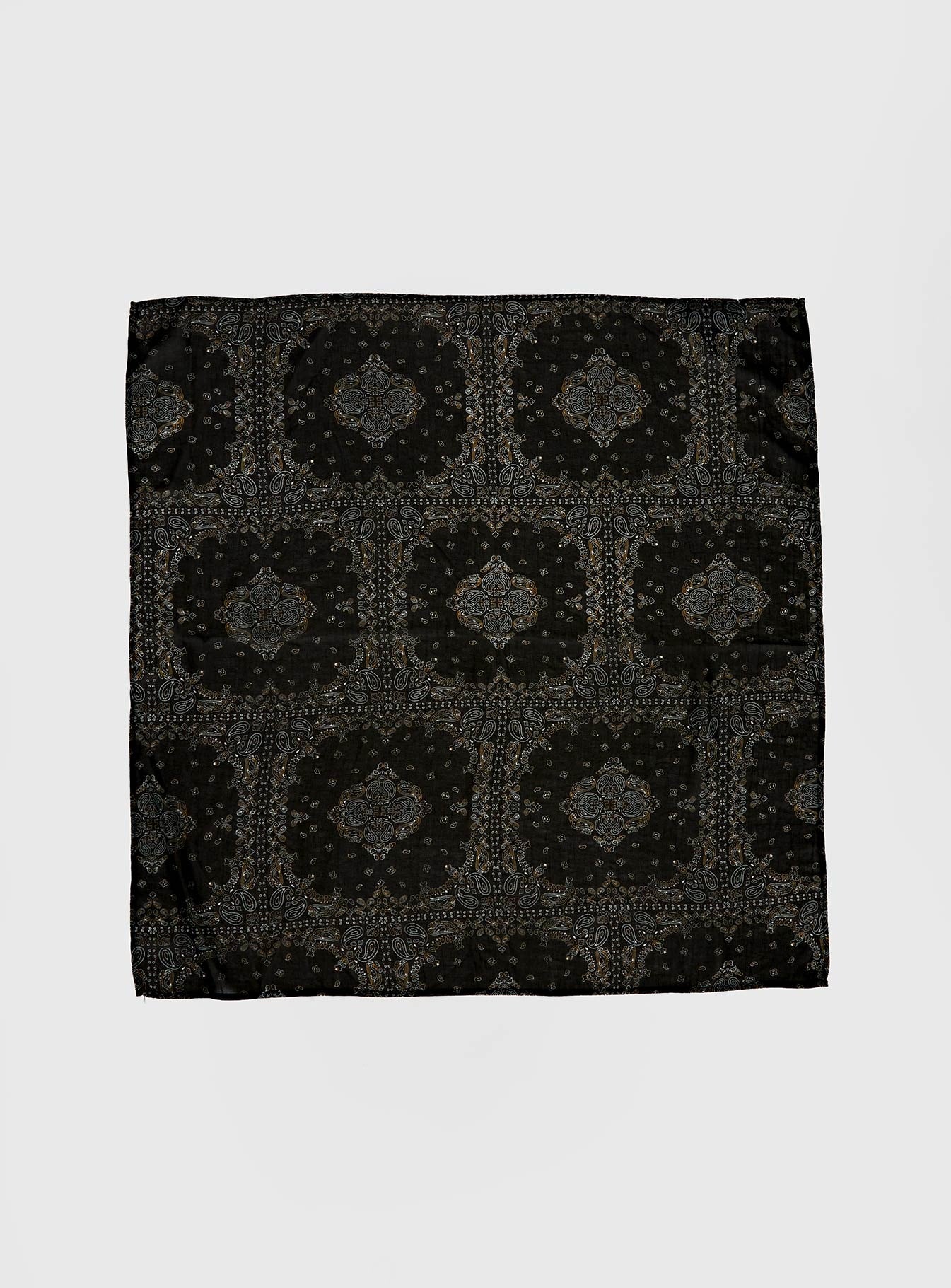 Solara Scarf Black Paisley