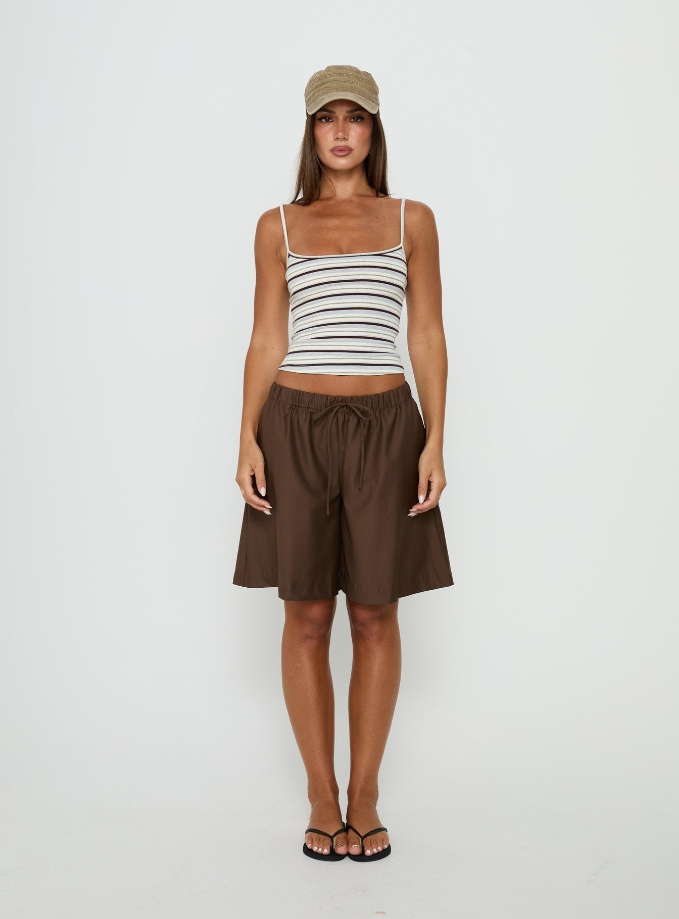 Elzie Knit Cami Tank Multi Stripe