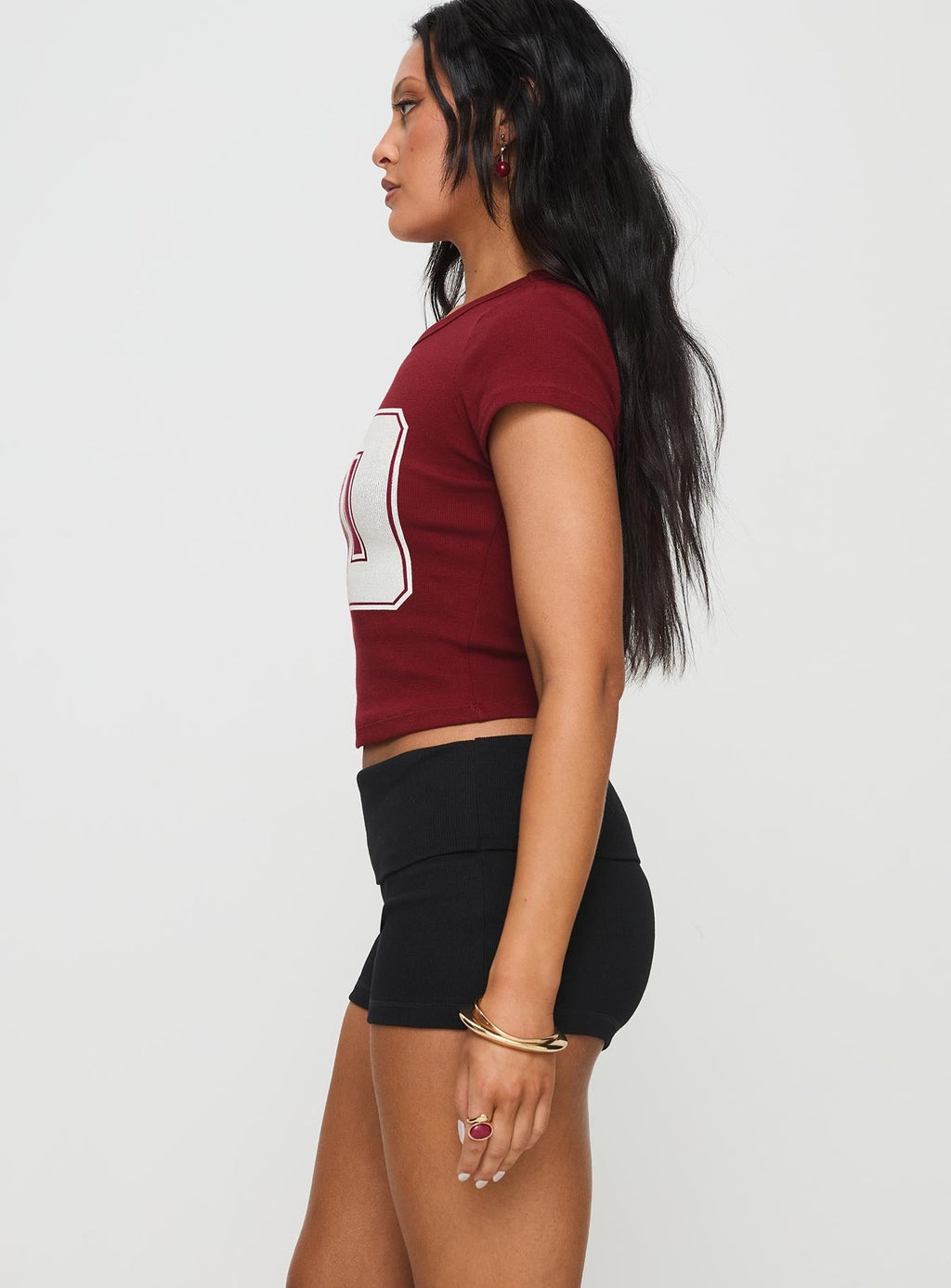 Baseline Low Rise Rib Shorts Black