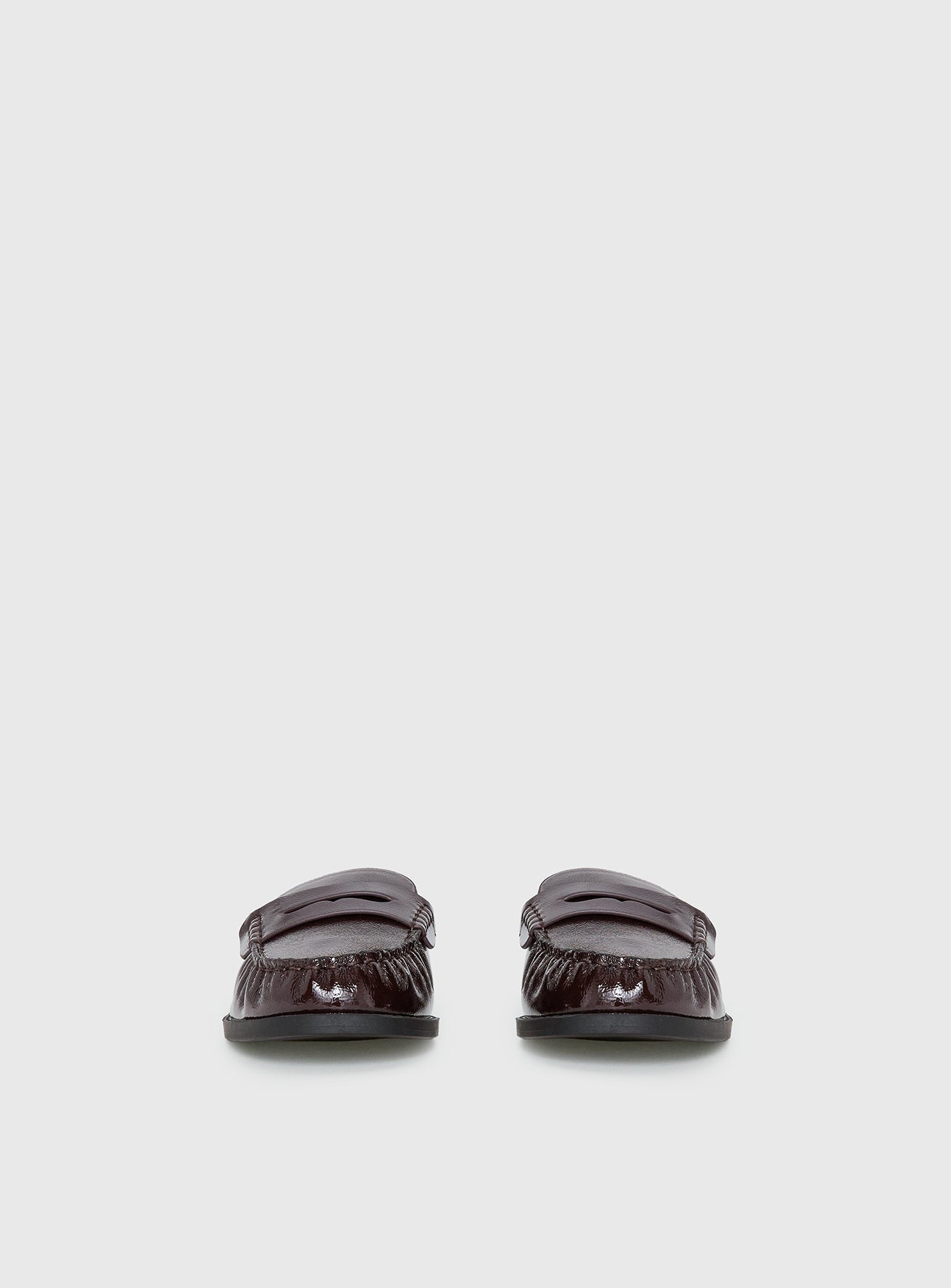 Therapy Atticus Faux Leather Slip On Loafers Cherry