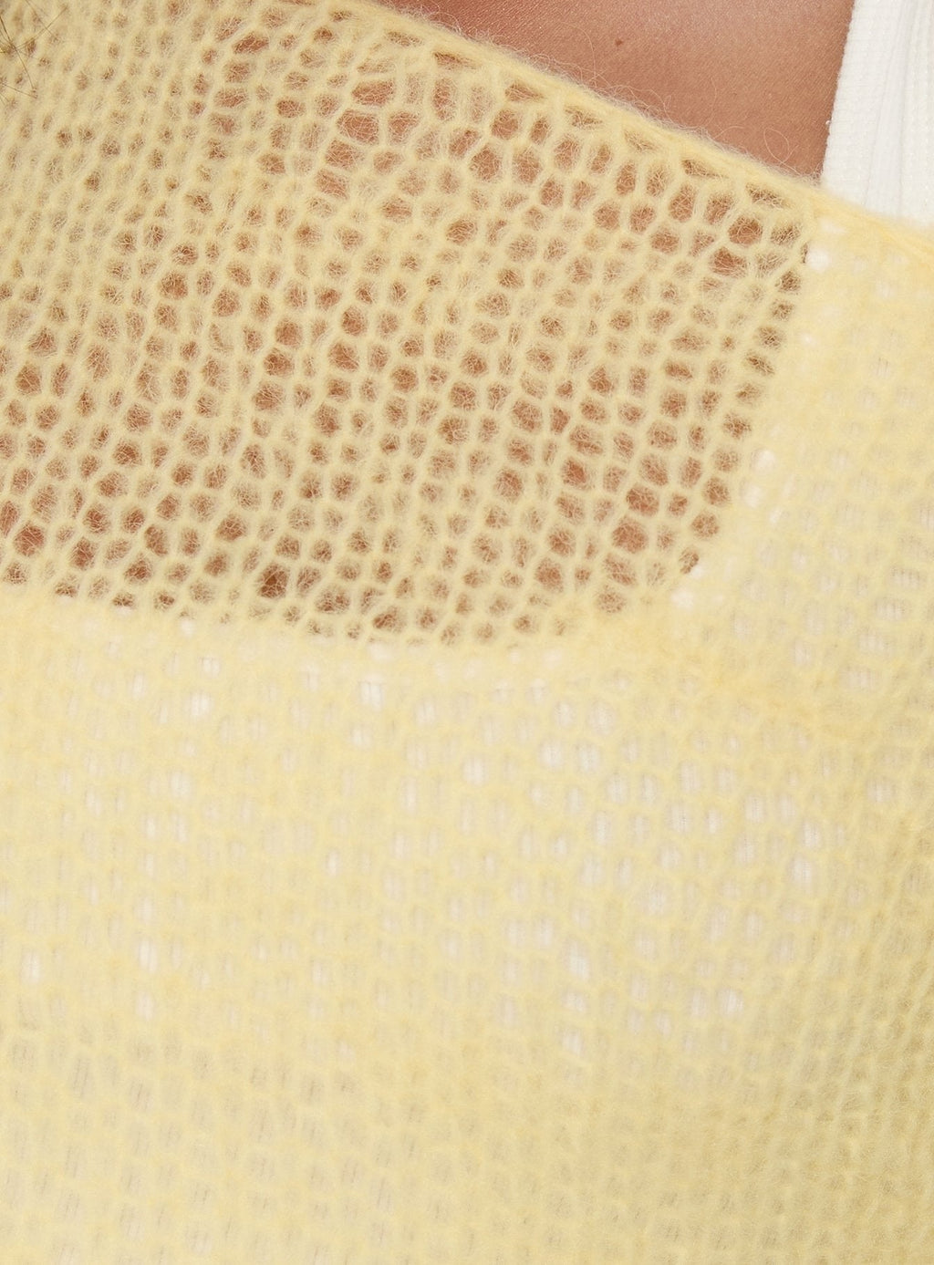 Othilia Off Shoulder Knit Jumper Yellow