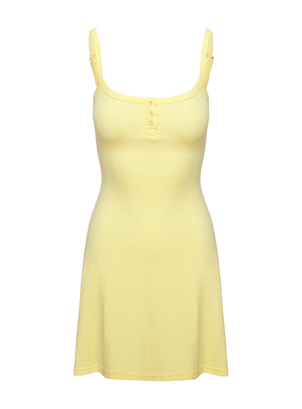 Baseline Rib Mini Dress Yellow
