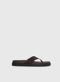 Billini Aila Sandals Dark Cacao Faux Suede