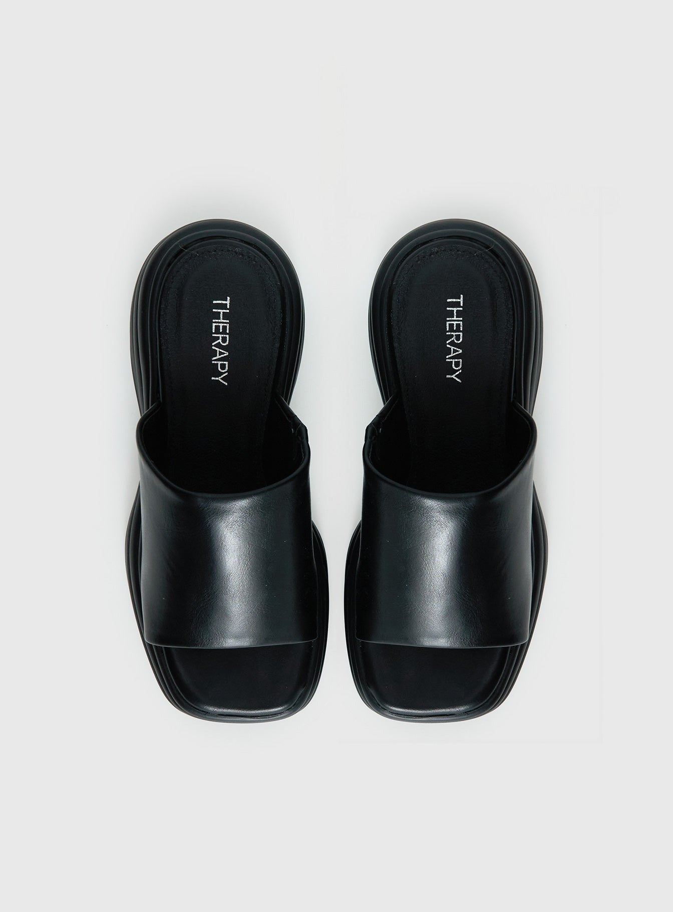 Therapy Flaunt Platform Sandals Black