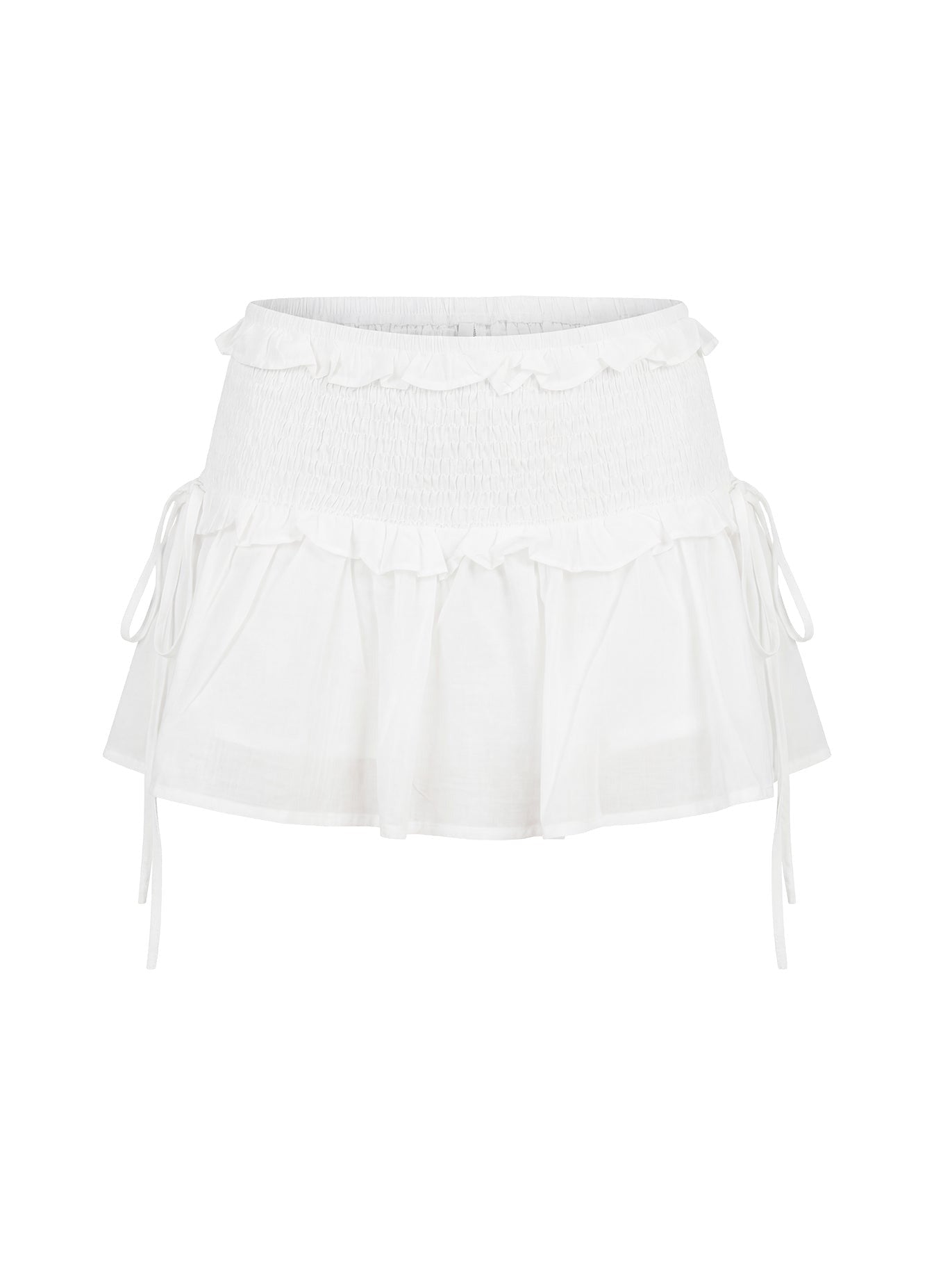Corabel Ruffle Skort White