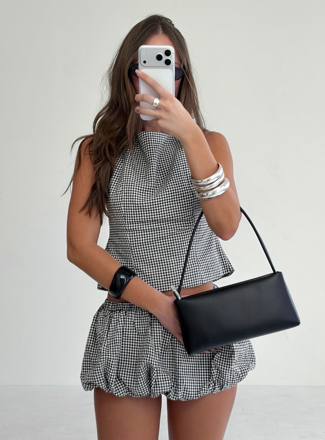 More My Jam Bubble Hem Set Black / White