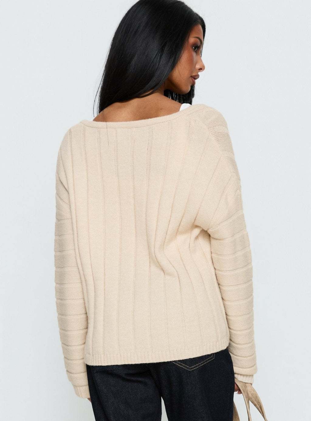 Main Thing Knit Sweater Beige