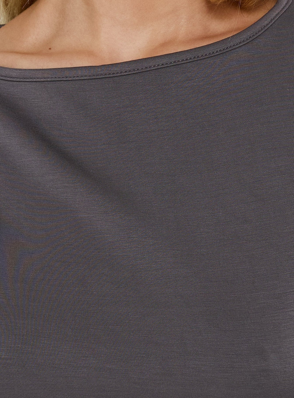 Arazia Cinched Short Sleeve Top Charcoal