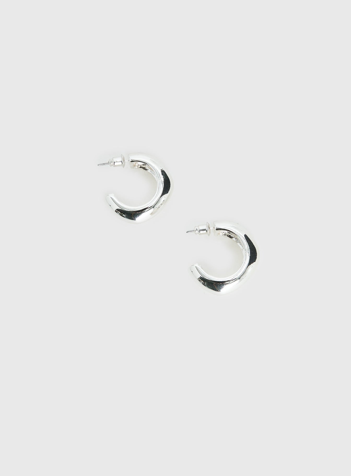 Elevara Hoop Earrings Silver