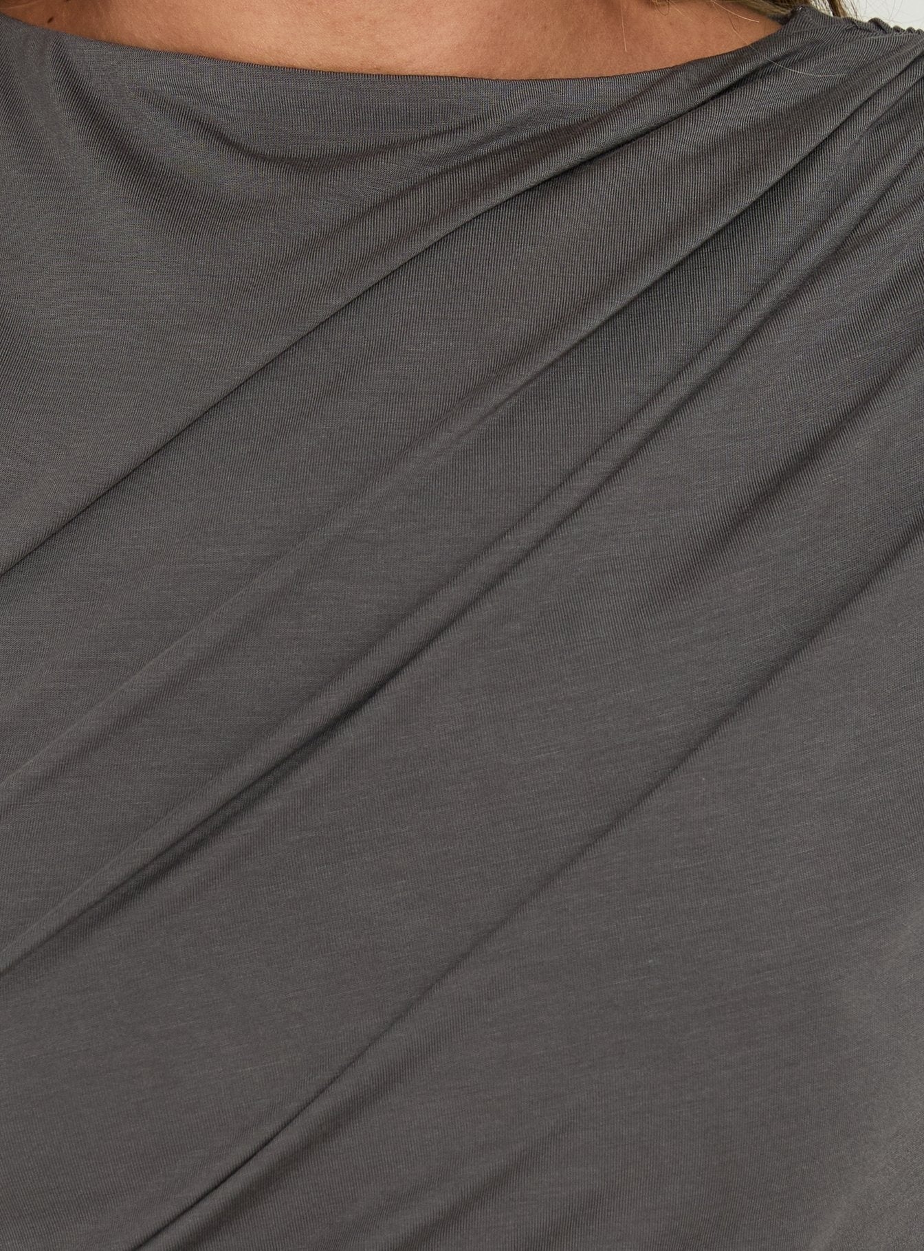 Adellah Draped Tank Top Slate