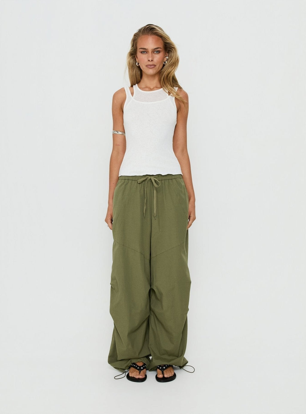 Mankind Baggy Cargo Pants Olive