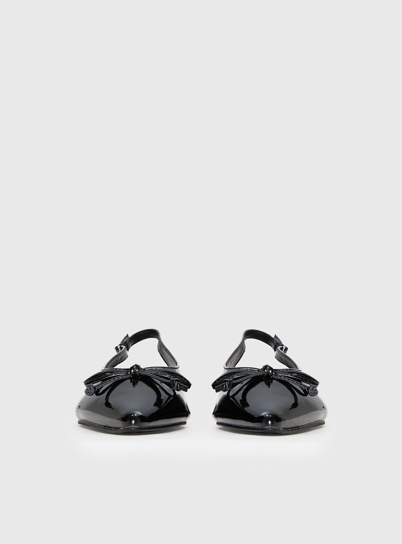 Therapy Lavin Pointed Toe Flats Black Patent