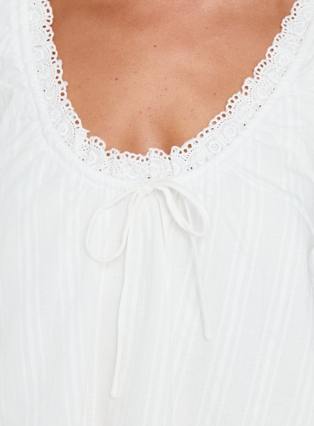 Antiquity Babydoll Top White