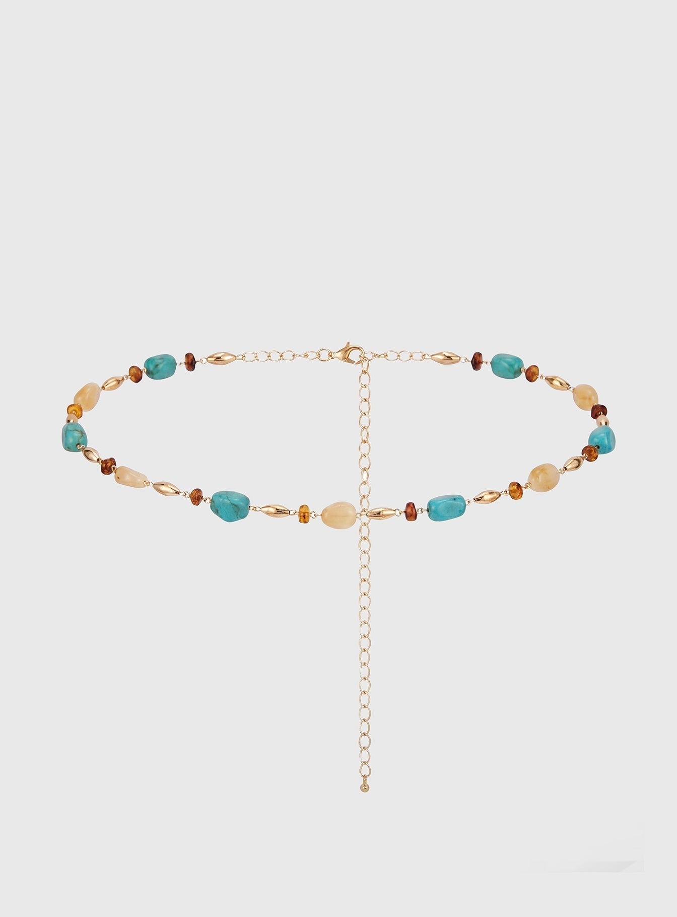 Vaila Bead Detail Belt Gold