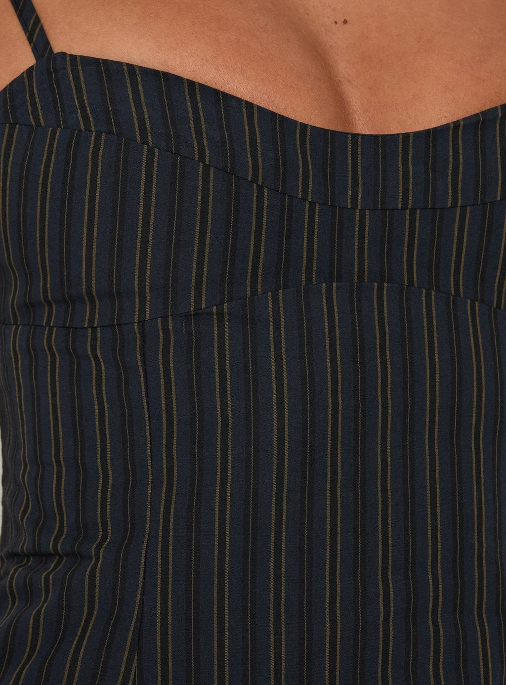 Kierstyn Corset Set Navy Stripe