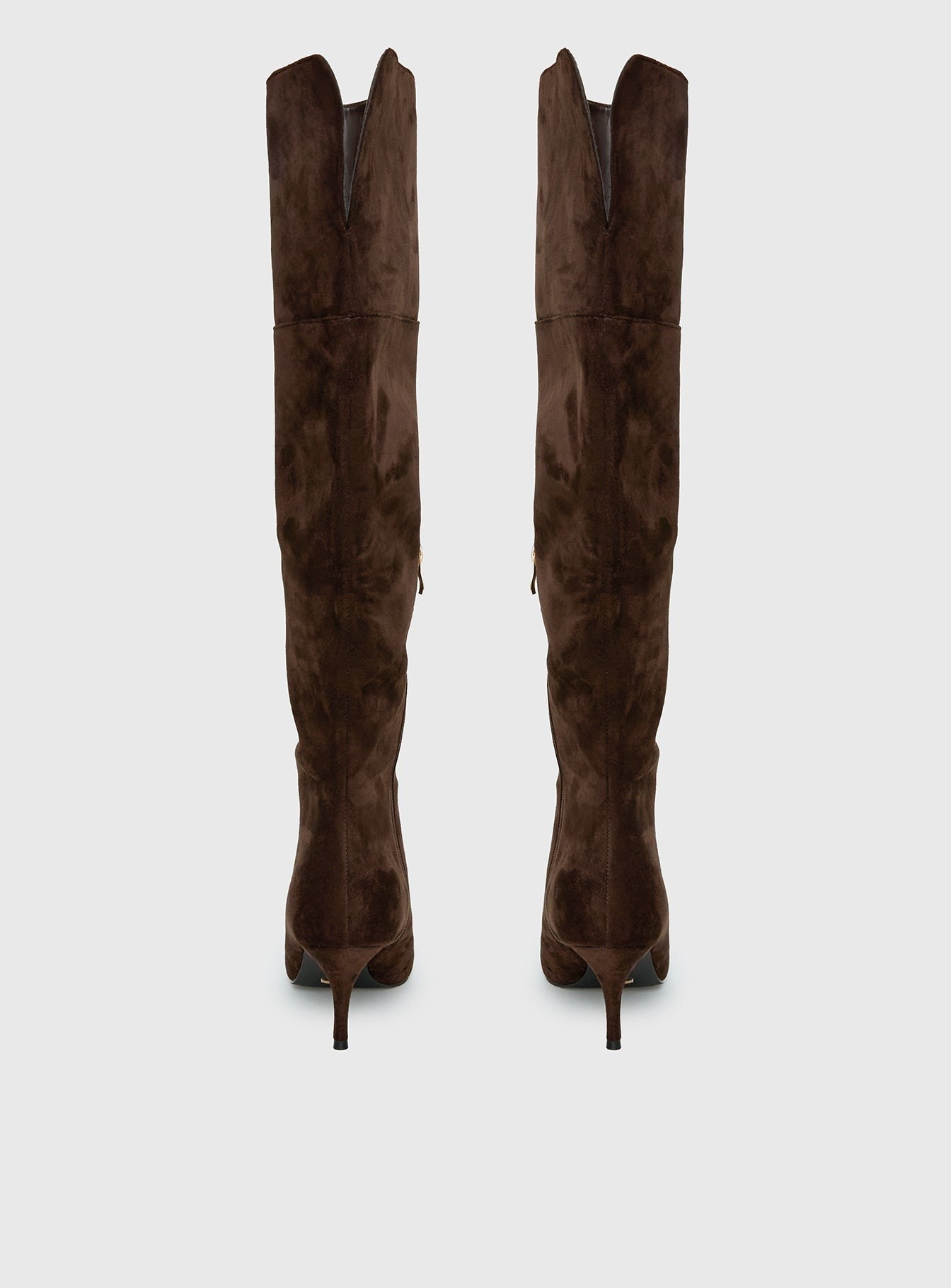 Billini Zamari Faux Suede Knee High Boots Cocoa