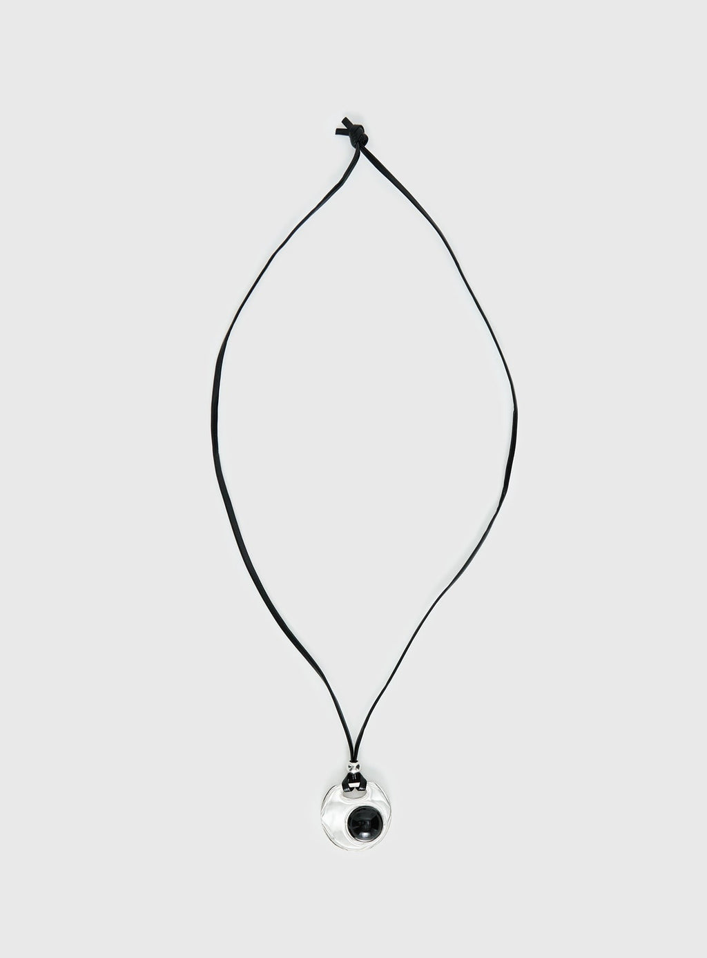 Coastal Chaos Pendant Cord Necklace Silver / Black