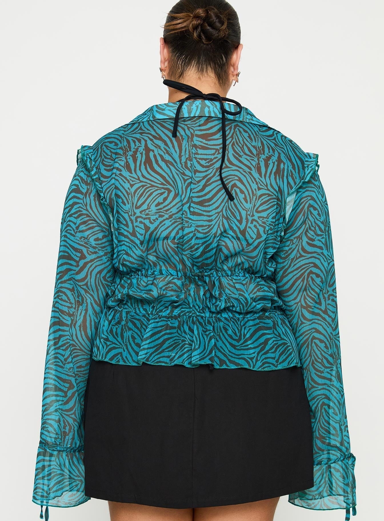 Holidaze Long Sleeve Top Zebra Curve