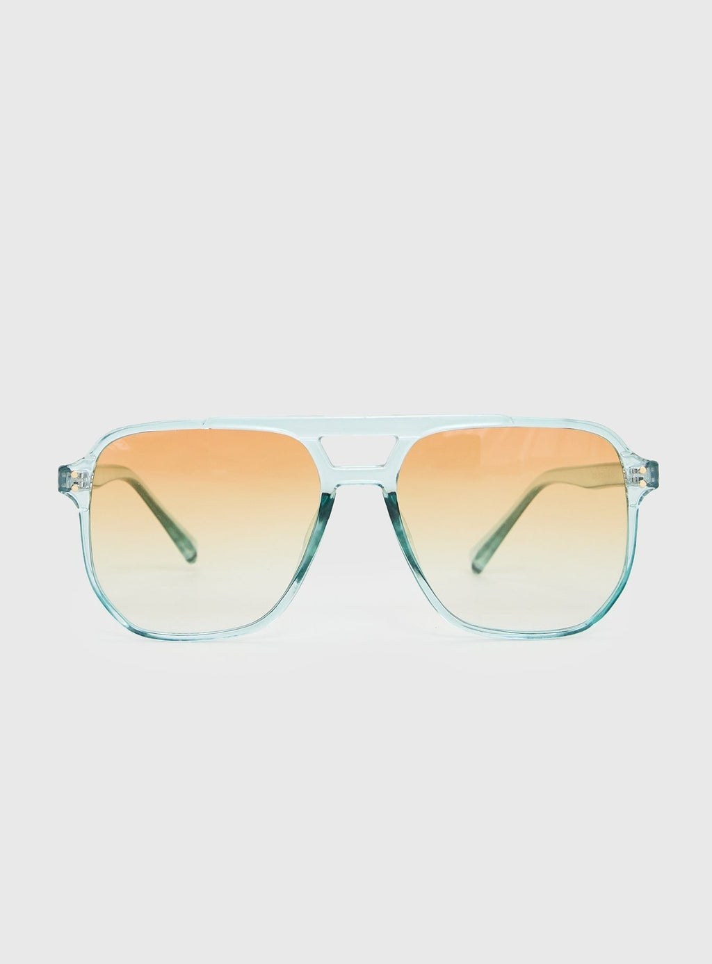 Ceranova Aviator Sunglasses Clear / Orange