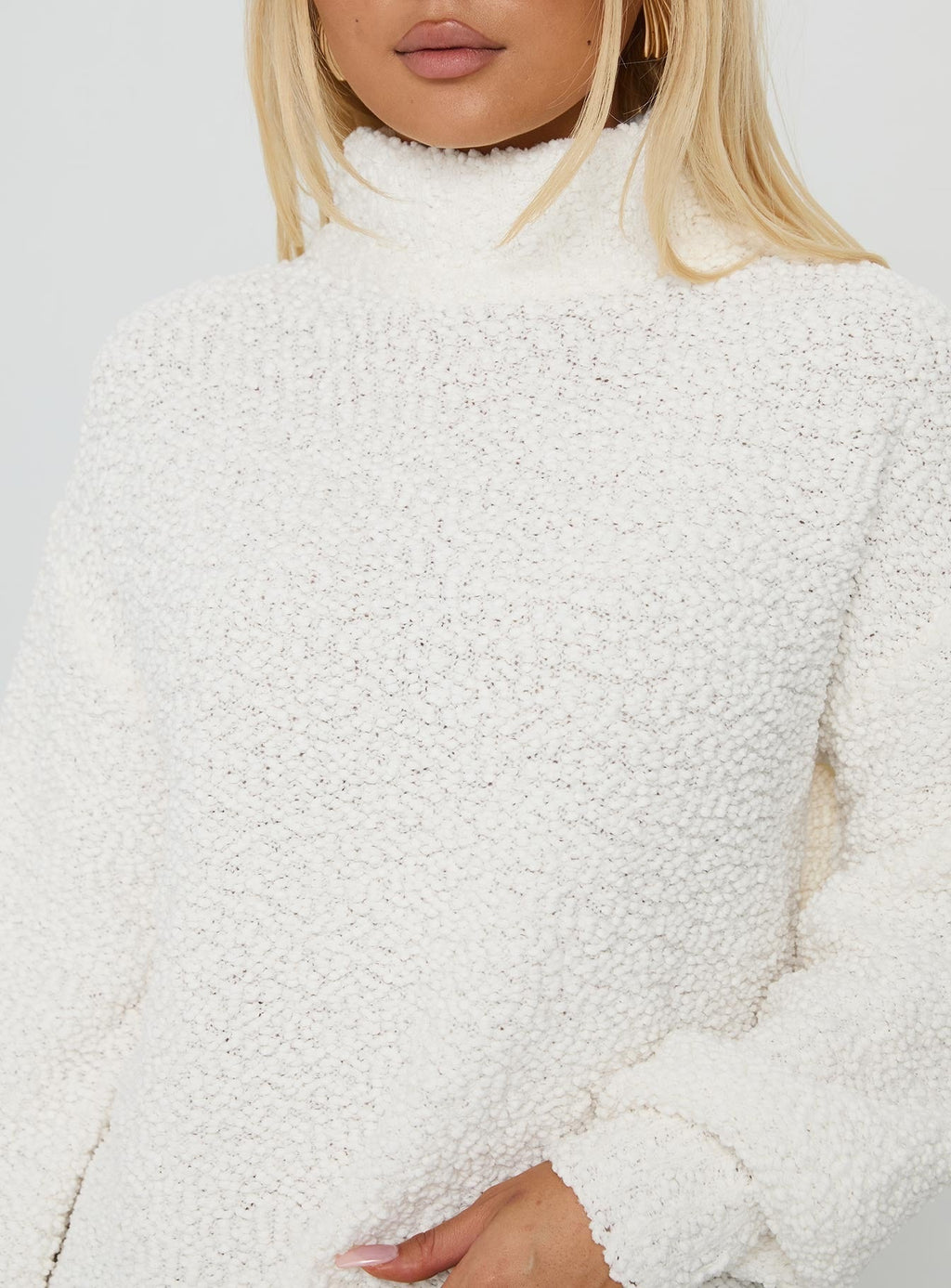 Feyre Boucle Jumper Ivory