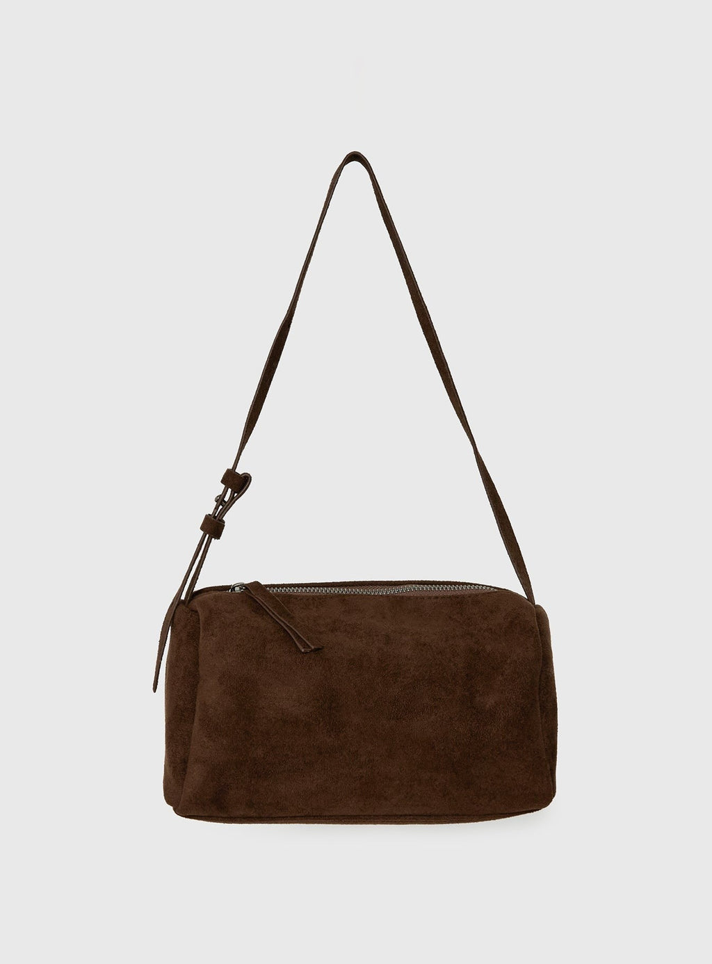 Beaming Brighter Faux Suede Shoulder Bag Chocolate