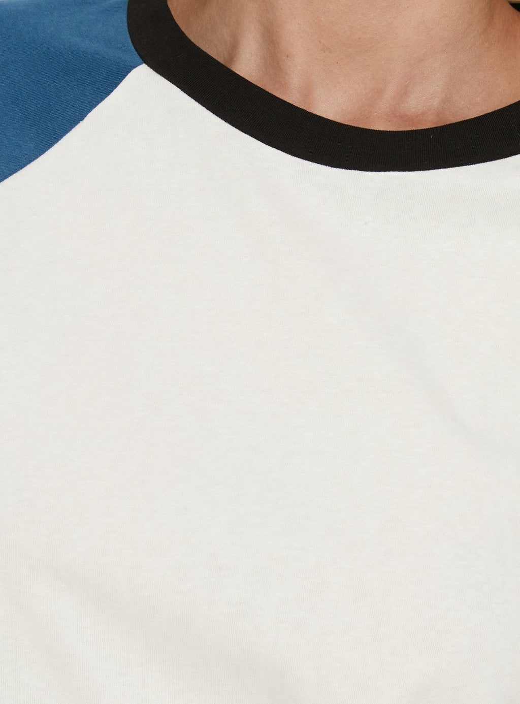 Kravitz Long Sleeve Baseball Raglan Top Blue