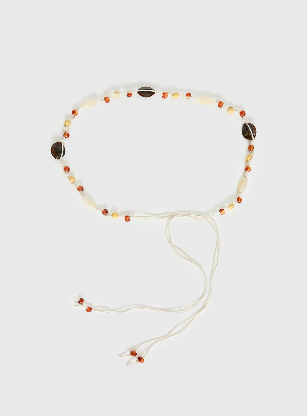 Melvena Bead Detail Woven Belt Multi