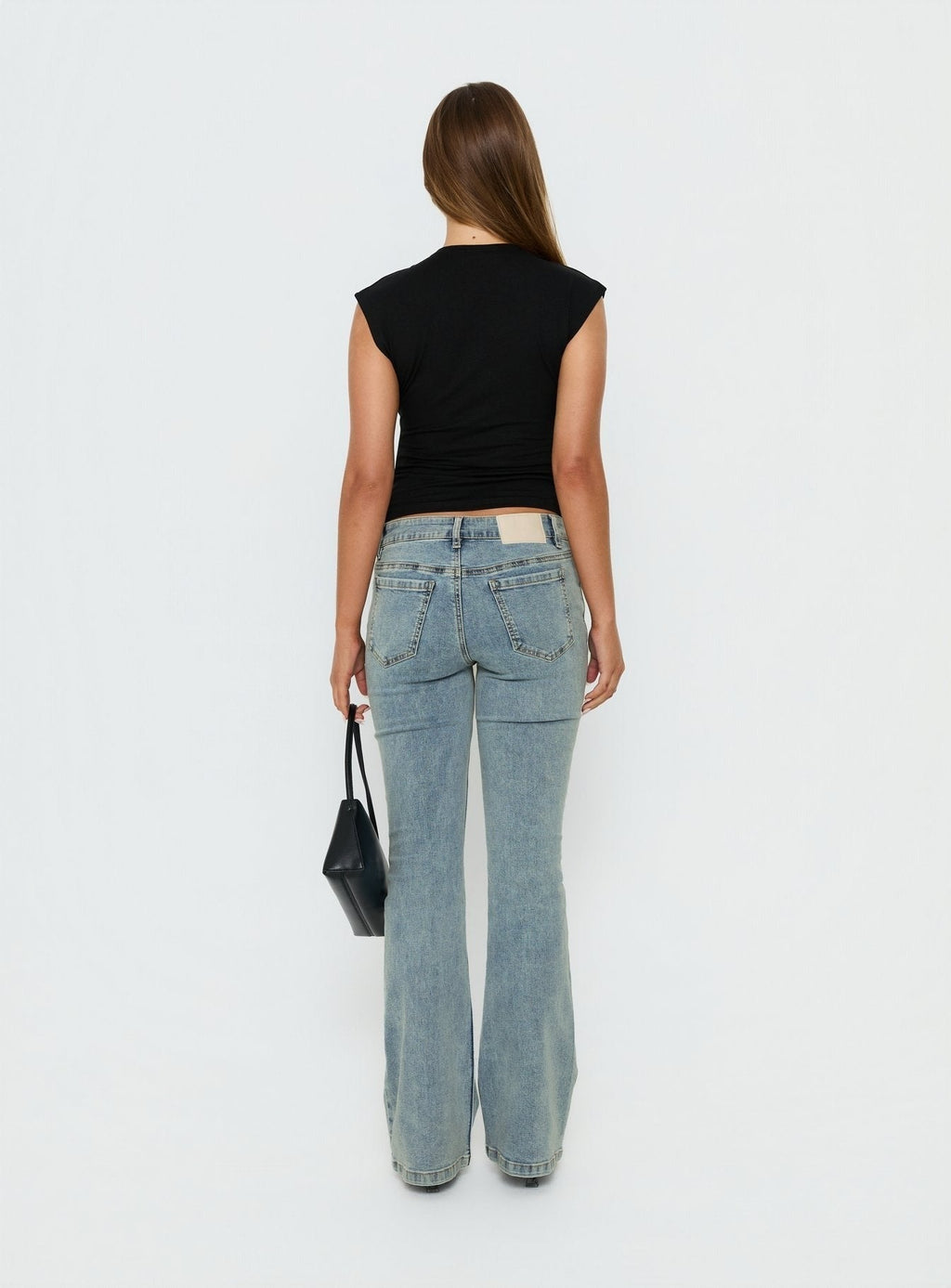 Bethany Low Rise Bootleg Jeans Ice Wash