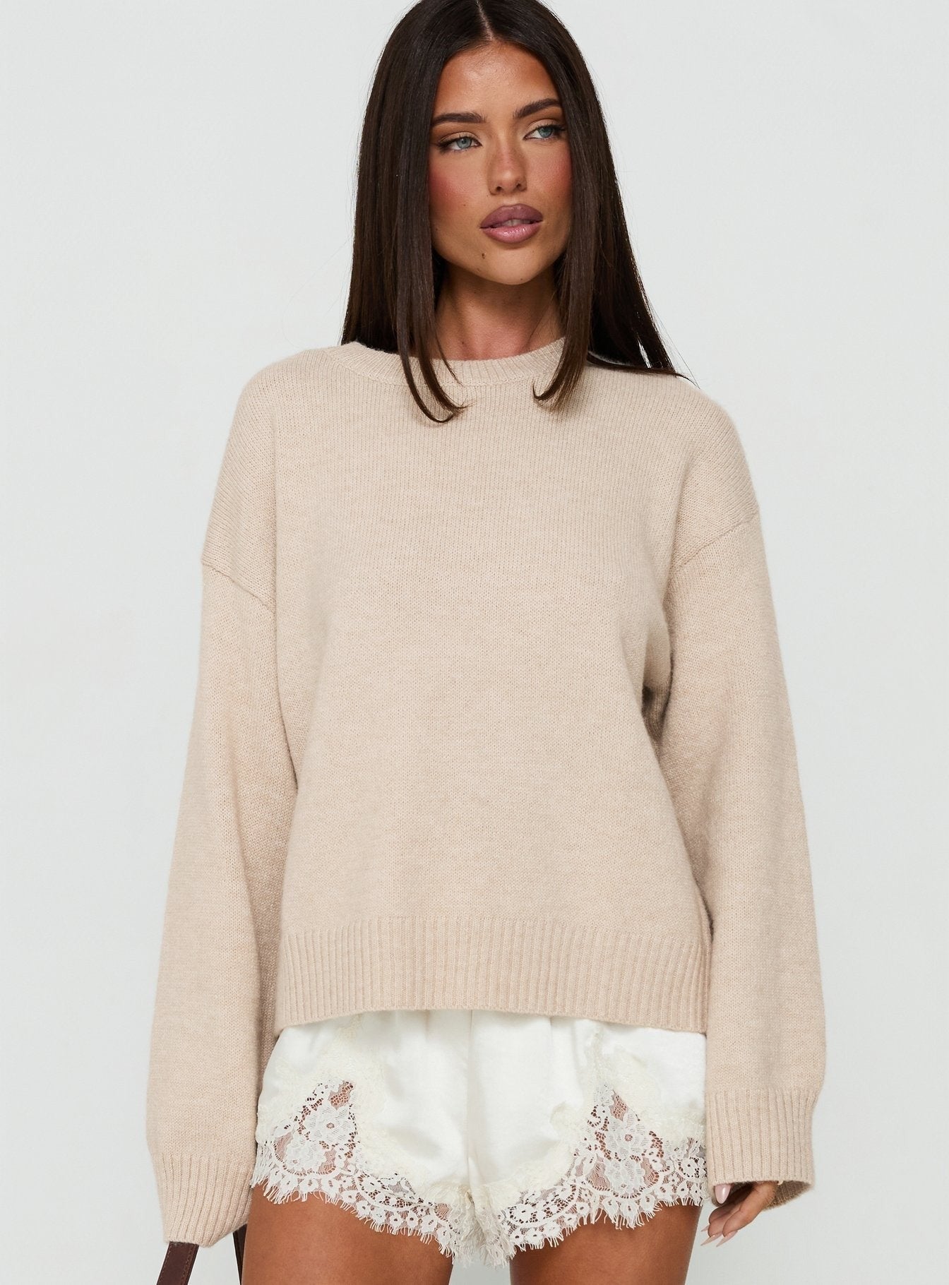 Elida Boxy Wide Sleeve Jumper Cream