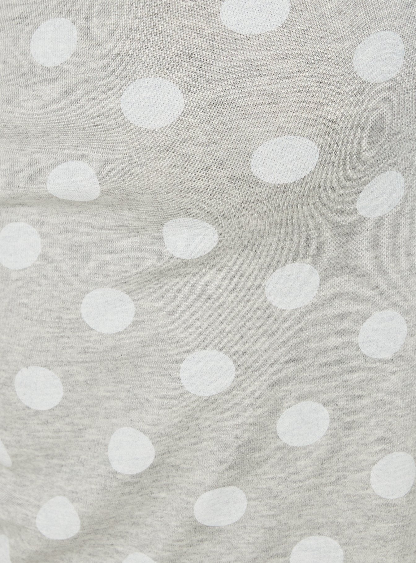 Fabella 3/4 Sleeve Raglan Top Grey Polka / Blue