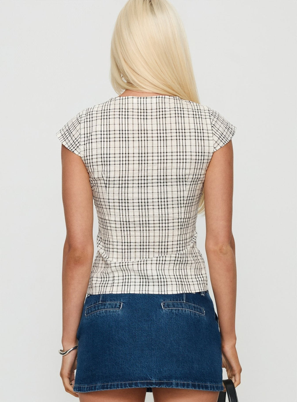Indulgence Corset Top Multi Check