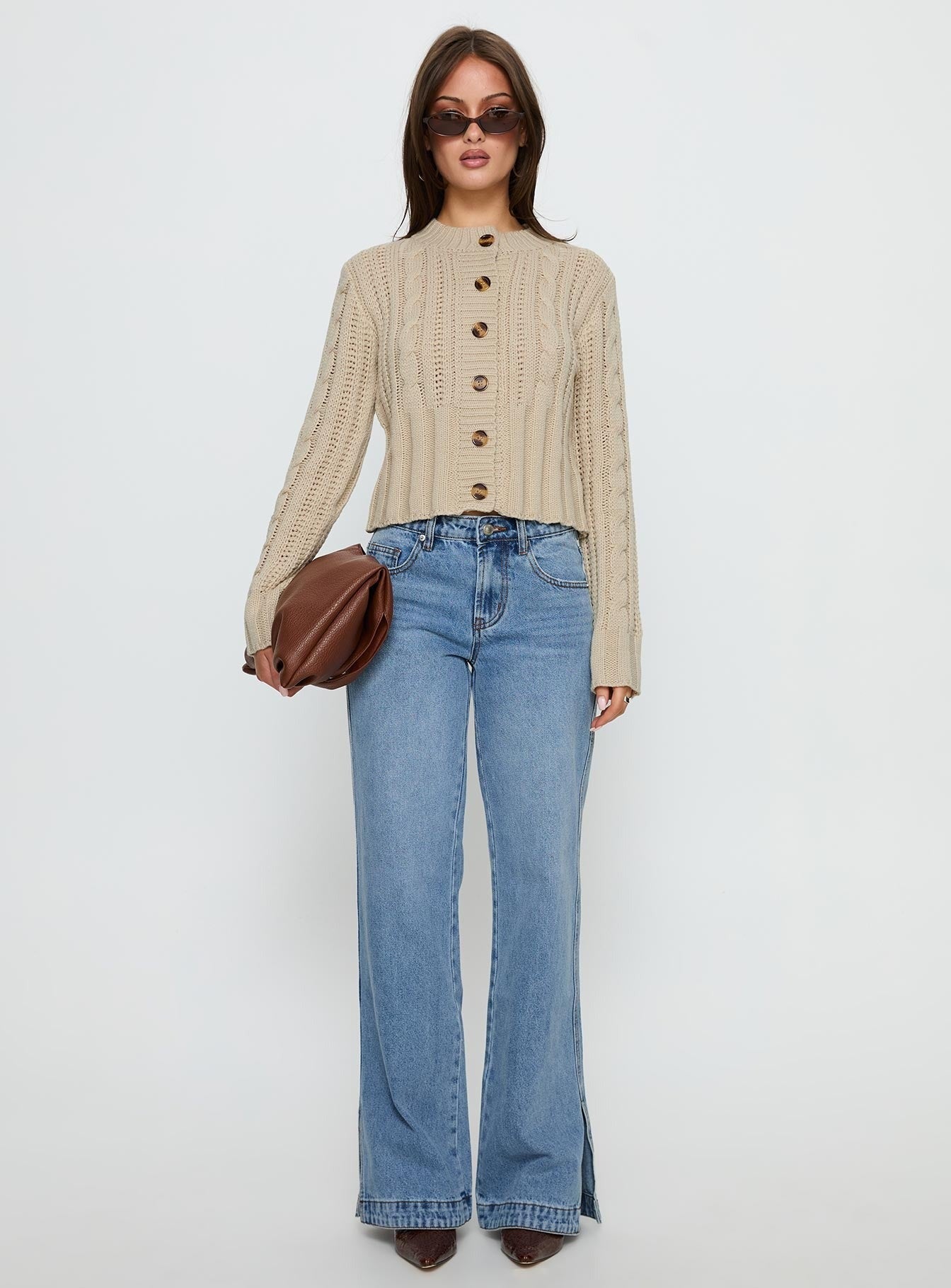 Dog Days Mid Rise Straight Leg Jeans Light Blue Wash