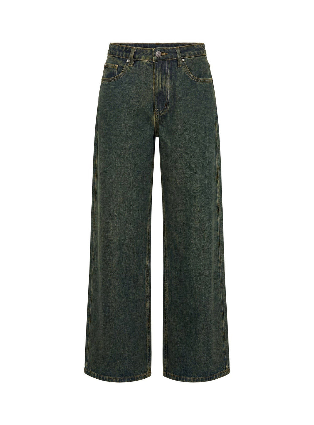 Naylor Mid Rise Wide Leg Jeans Grunge Wash