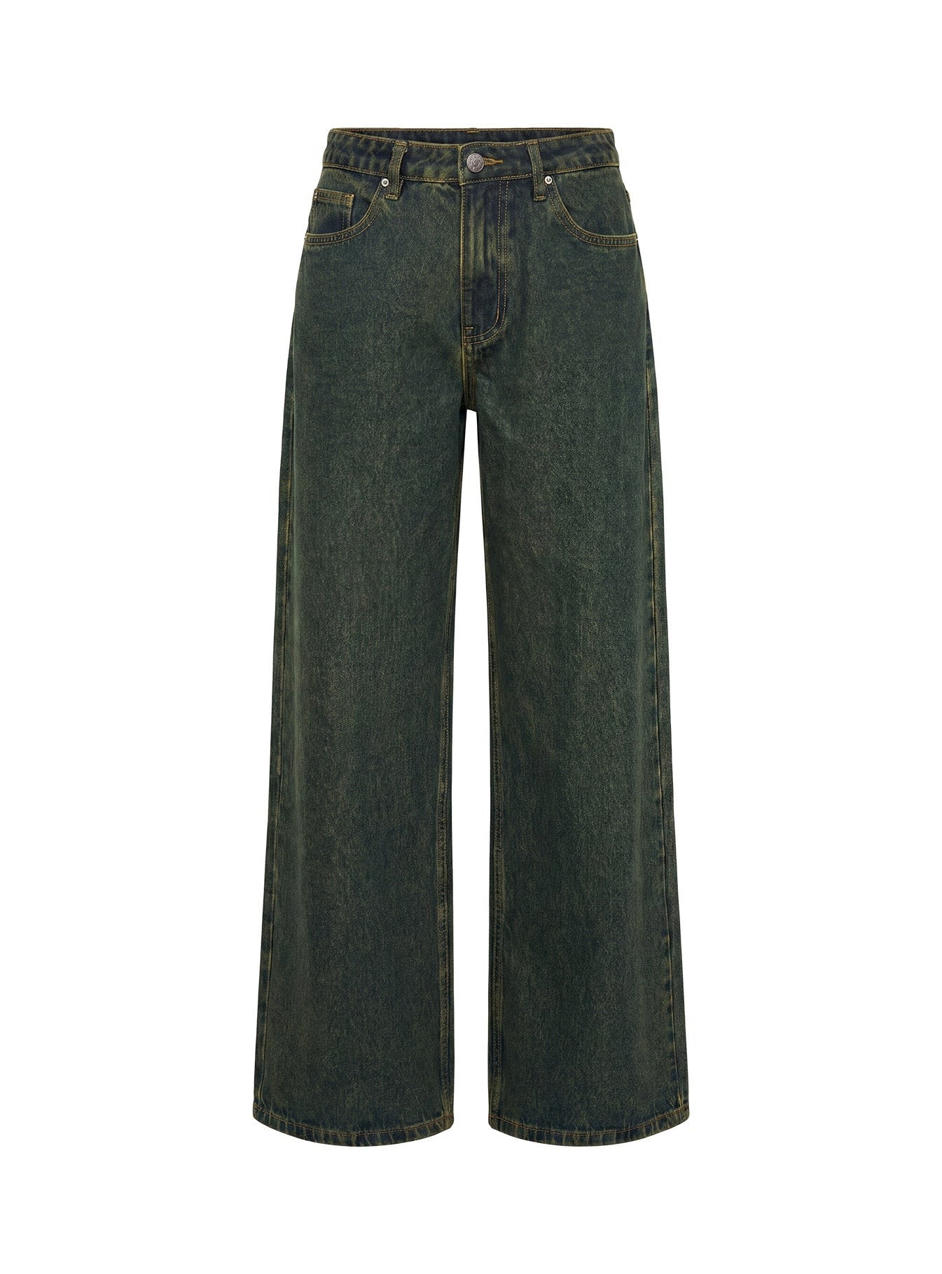 Naylor Mid Rise Wide Leg Jeans Grunge Wash