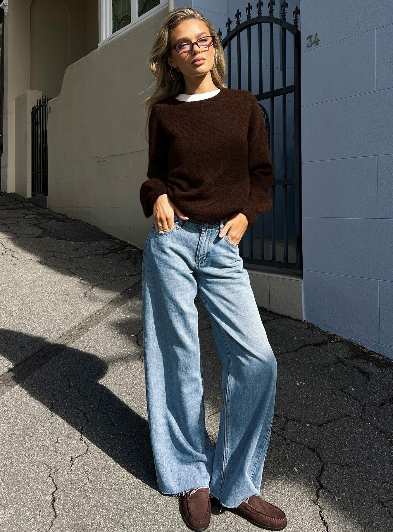 Darla Low Rise Straight Leg Jean Vintage Light Blue