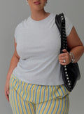 Prestige Longline Baby Tee Grey Curve