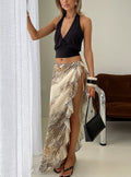 Argenzia Sarong Maxi Skirt Animal Multi